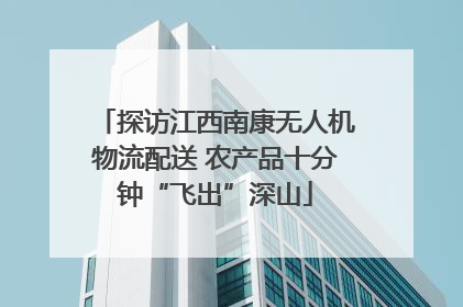 探访江西南康无人机物流配送 农产品十分钟“飞出”深山