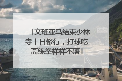 文班亚马结束少林寺十日修行，打球吃斋练拳样样不落