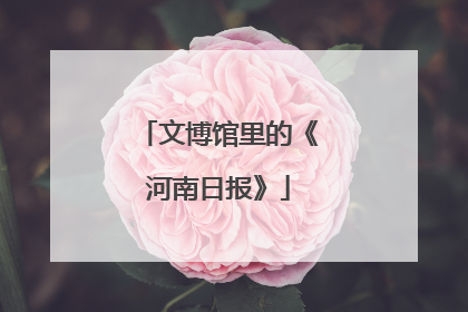 文博馆里的《河南日报》