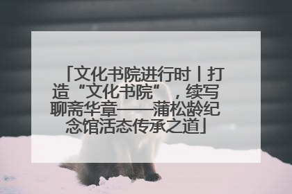 文化书院进行时丨打造“文化书院”，续写聊斋华章——蒲松龄纪念馆活态传承之道