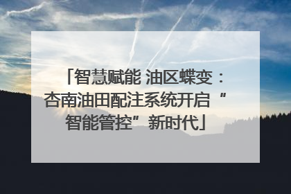 智慧赋能 油区蝶变：杏南油田配注系统开启“智能管控”新时代