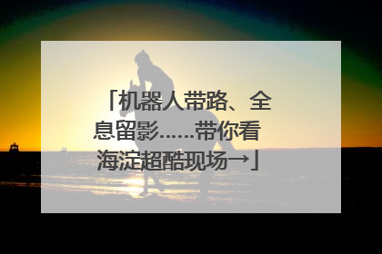机器人带路、全息留影……带你看海淀超酷现场→