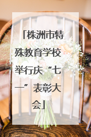 株洲市特殊教育学校举行庆“七一”表彰大会