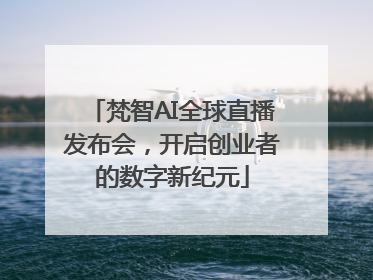 梵智AI全球直播发布会，开启创业者的数字新纪元