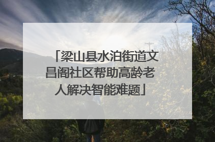 梁山县水泊街道文昌阁社区帮助高龄老人解决智能难题