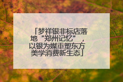梦祥银非标店落地“郑州记忆”，以银为媒重塑东方美学消费新生态