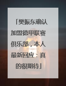 樊振东确认加盟德甲联赛俱乐部，本人最新回应：真的很期待