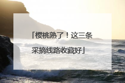 樱桃熟了！这三条采摘线路收藏好