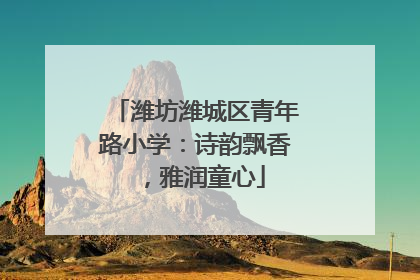 潍坊潍城区青年路小学：诗韵飘香，雅润童心