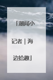 潮闻小记者｜海边拾趣