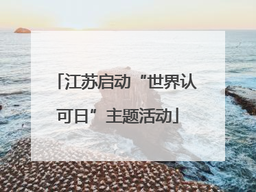 江苏启动“世界认可日”主题活动