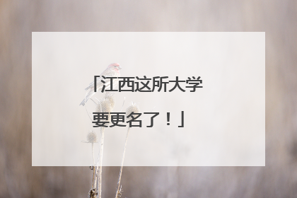 江西这所大学要更名了！