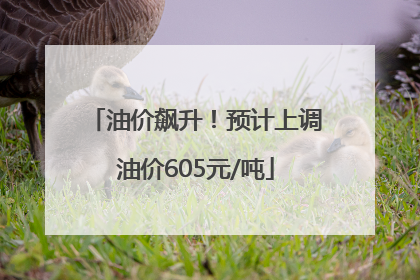 油价飙升！预计上调油价605元/吨
