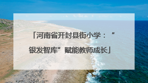 河南省开封县街小学：“银发智库”赋能教师成长