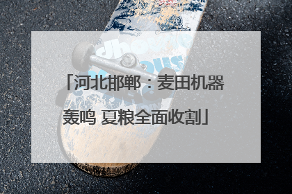 河北邯郸：麦田机器轰鸣 夏粮全面收割