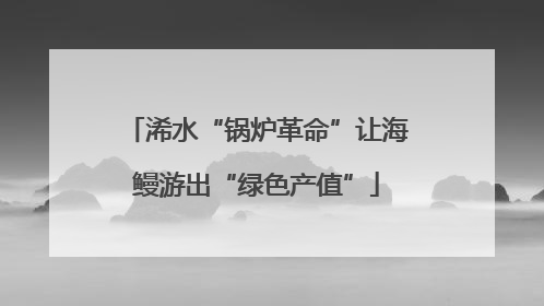 浠水“锅炉革命”让海鳗游出“绿色产值”