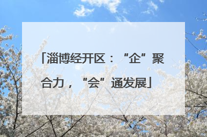 淄博经开区：“企”聚合力，“会”通发展