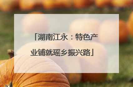 湖南江永：特色产业铺就瑶乡振兴路