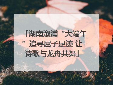 湖南溆浦“大端午”追寻屈子足迹 让诗歌与龙舟共舞