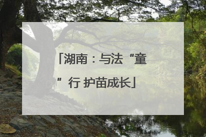 湖南：与法“童”行 护苗成长