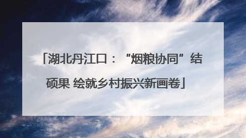 湖北丹江口：“烟粮协同”结硕果 绘就乡村振兴新画卷