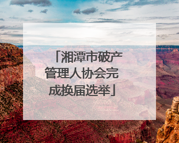 湘潭市破产管理人协会完成换届选举