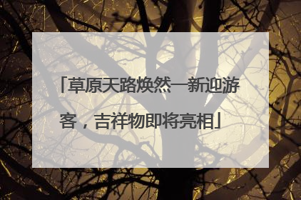 草原天路焕然一新迎游客，吉祥物即将亮相