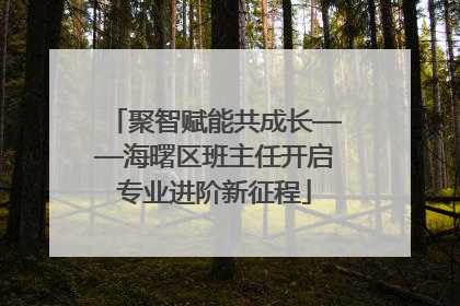 聚智赋能共成长——海曙区班主任开启专业进阶新征程