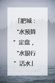 肥城：“水预算”定盘，“水银行”活水
