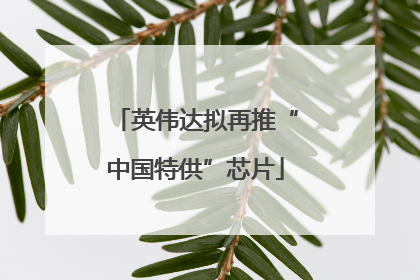 英伟达拟再推“中国特供”芯片