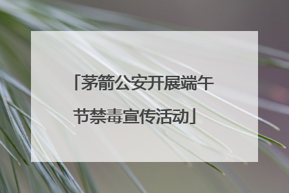 茅箭公安开展端午节禁毒宣传活动