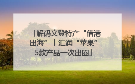 解码文登特产“借港出海”丨汇润“苹果”5款产品一次出圈