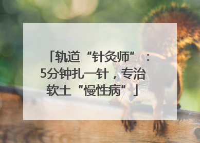 轨道“针灸师”：5分钟扎一针，专治软土“慢性病”