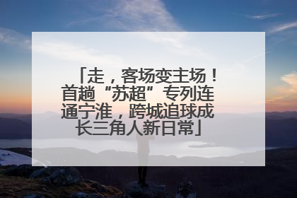 走，客场变主场！首趟“苏超”专列连通宁淮，跨城追球成长三角人新日常