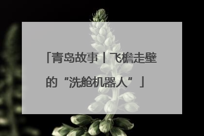 青岛故事丨飞檐走壁的“洗舱机器人”