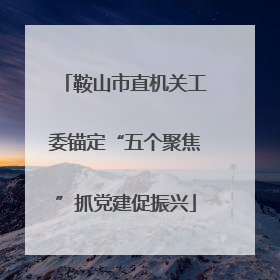鞍山市直机关工委锚定“五个聚焦”抓党建促振兴