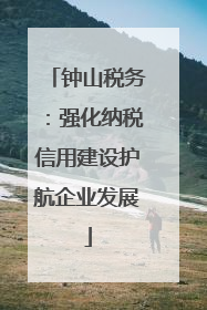 钟山税务：强化纳税信用建设护航企业发展
