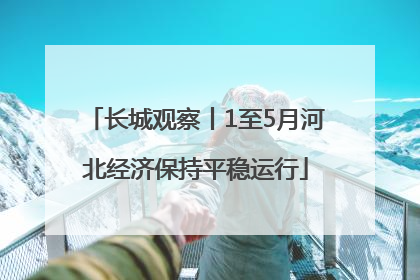 长城观察丨1至5月河北经济保持平稳运行