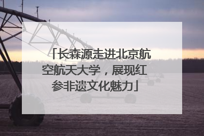 长森源走进北京航空航天大学，展现红参非遗文化魅力