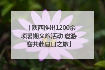 陕西推出1200余项暑期文旅活动 邀游客共赴夏日之旅
