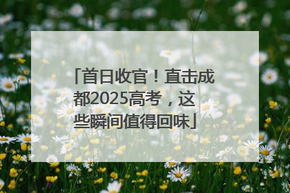 首日收官！直击成都2025高考，这些瞬间值得回味