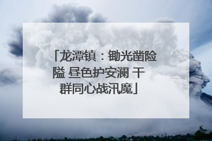 龙潭镇：锄光凿险隘 昼色护安澜 干群同心战汛魔