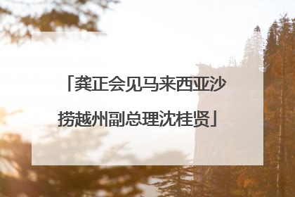龚正会见马来西亚沙捞越州副总理沈桂贤