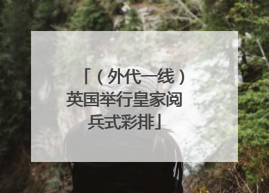 （外代一线）英国举行皇家阅兵式彩排