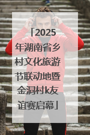 2025年湖南省乡村文化旅游节联动地暨金洞村k友谊赛启幕