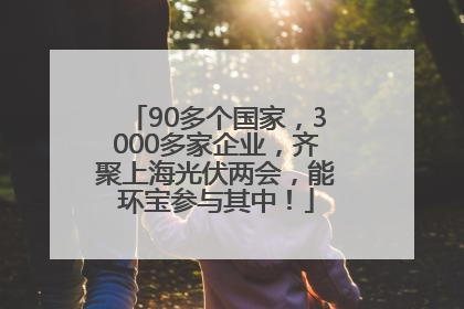 90多个国家，3000多家企业，齐聚上海光伏两会，能环宝参与其中！