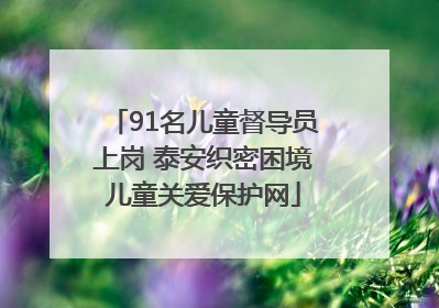 91名儿童督导员上岗 泰安织密困境儿童关爱保护网