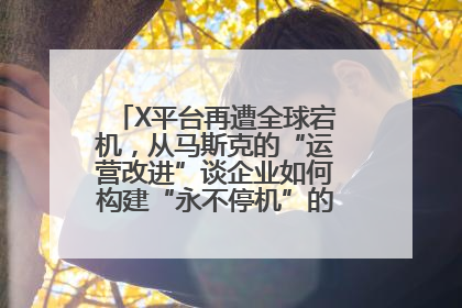 X平台再遭全球宕机，从马斯克的“运营改进”谈企业如何构建“永不停机”的数字护城河